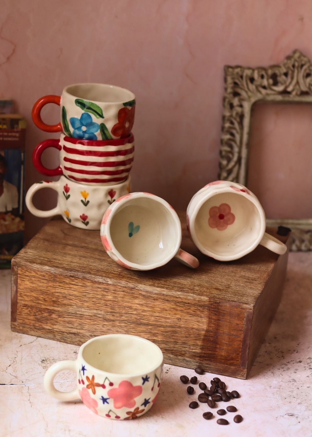 Set of 6 Spring Sips Mugs (for the price of 5) with premium quality material