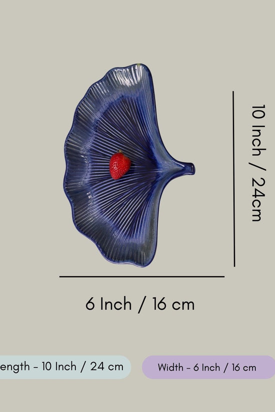 Royal Blue Peacock Platter