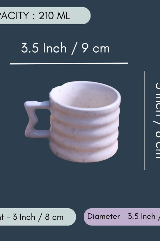 White Moulded Mug