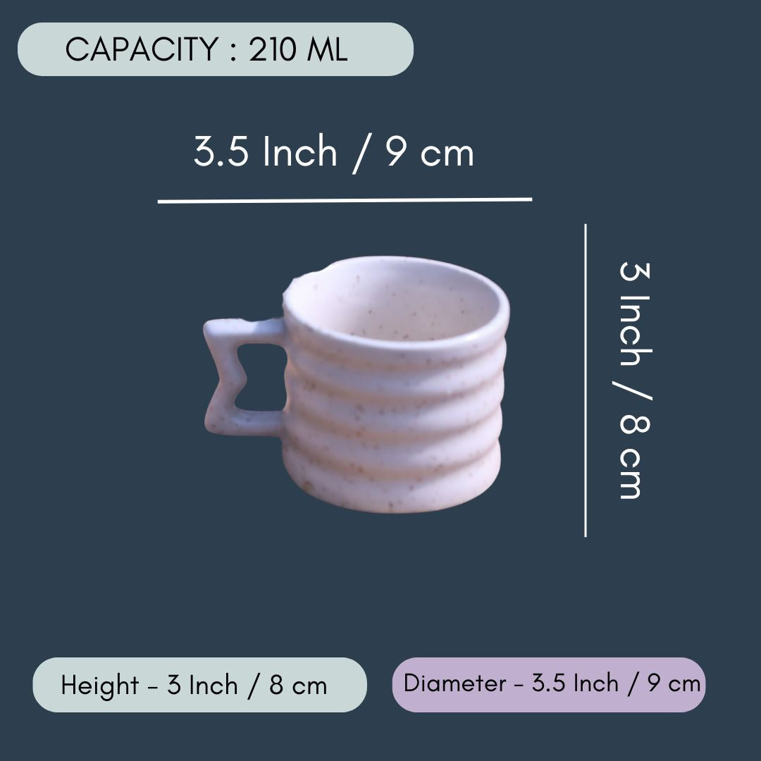 White Moulded Mug