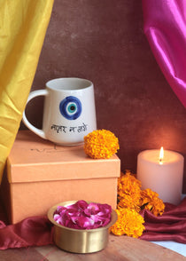 Handmade Nazar mug Diwali gift box