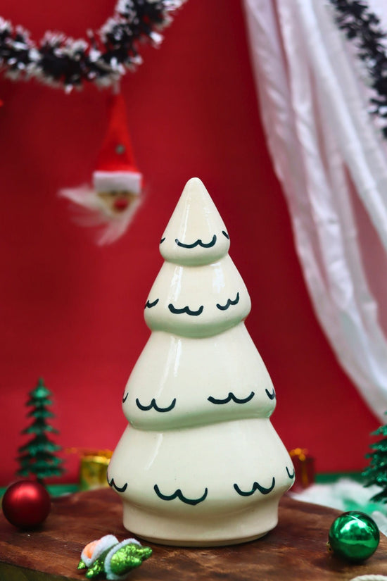 Snow White Christmas tree handmade in India