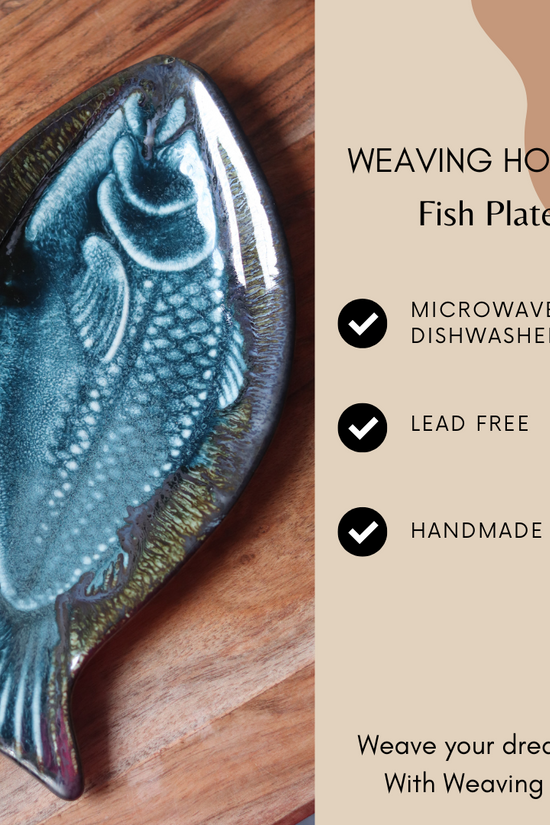 Handmade ceramic dinnerware plate