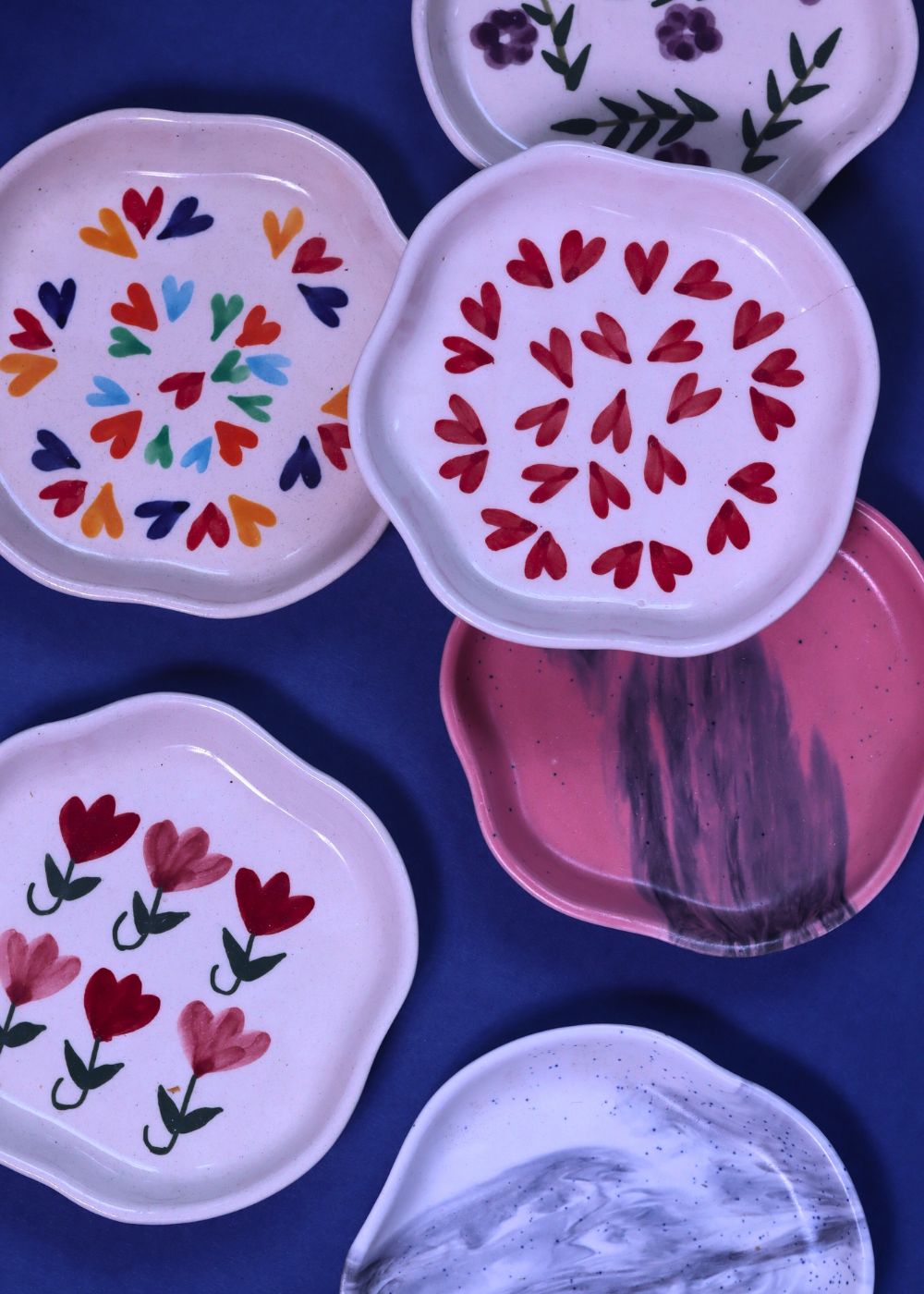 Set of 6 Best Handmade Dessert Plates (for the price of 5) handmade in india