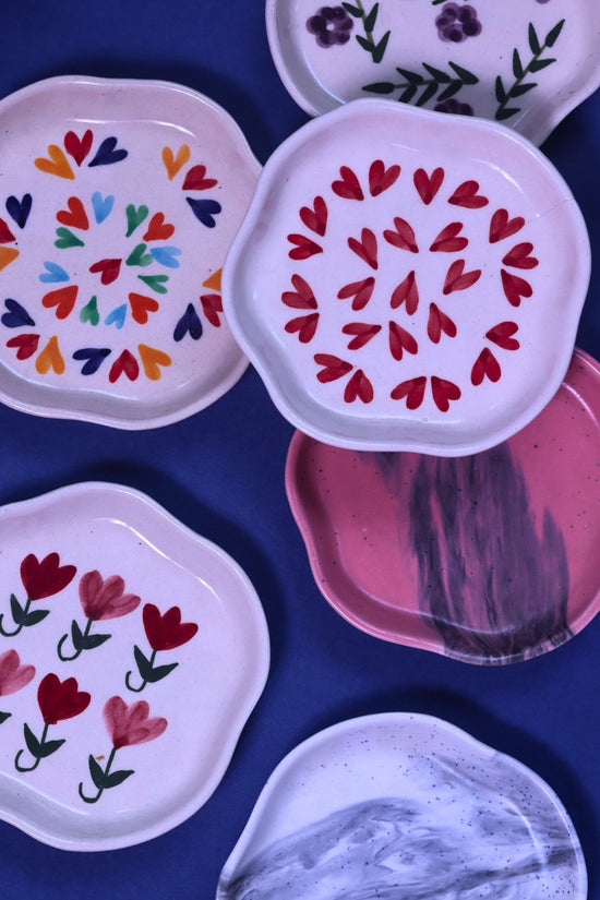 Set of 6 Best Handmade Dessert Plates (for the price of 5) handmade in india