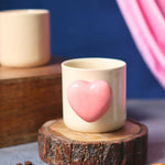 Pink Heartbeat Coffee Mug made by ceramic