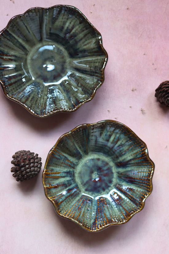 Handmade ceramic olive bowl 
