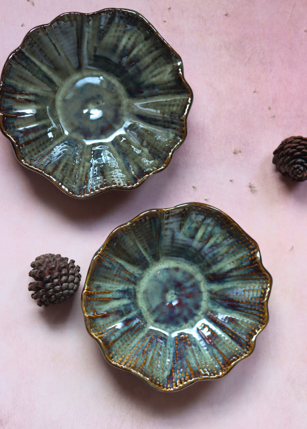 Handmade ceramic olive bowl 