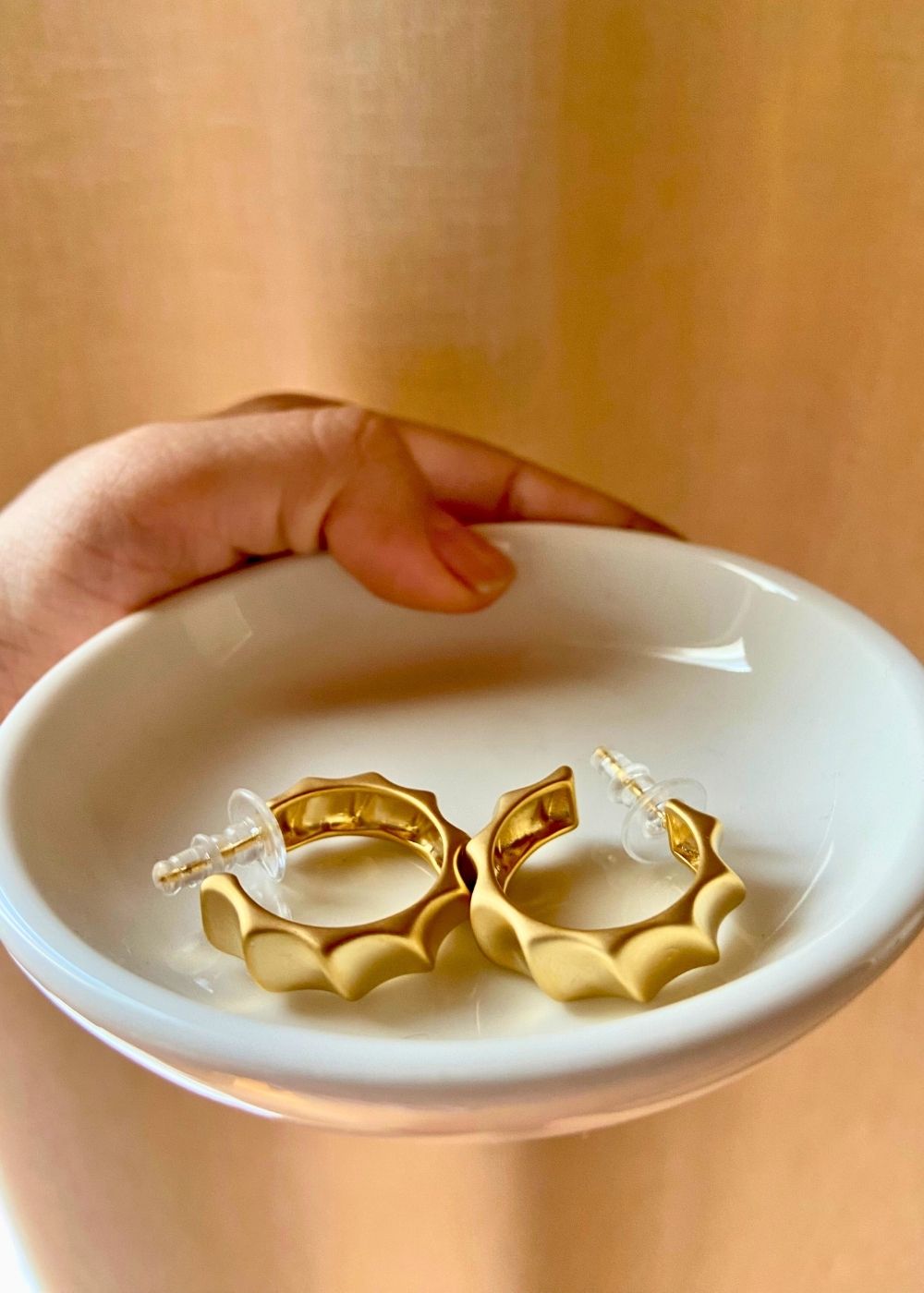 Rollin' Gold Matte Hoops