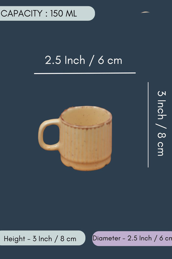 Set of 6 - Ivory Bliss Tea Cups in a gift box