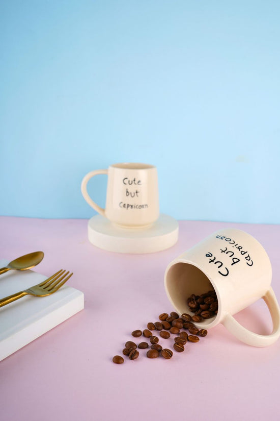 cute but capricorn mug made by ceramic 