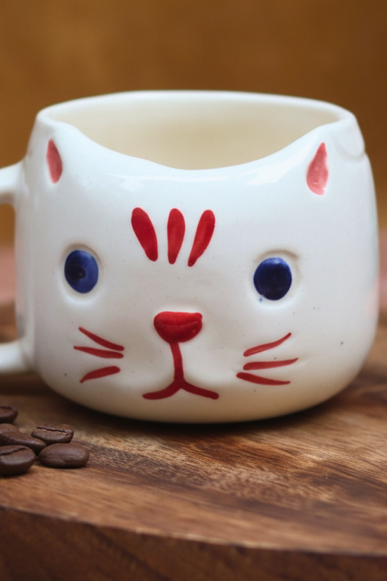 Witty Cat Mug - Red