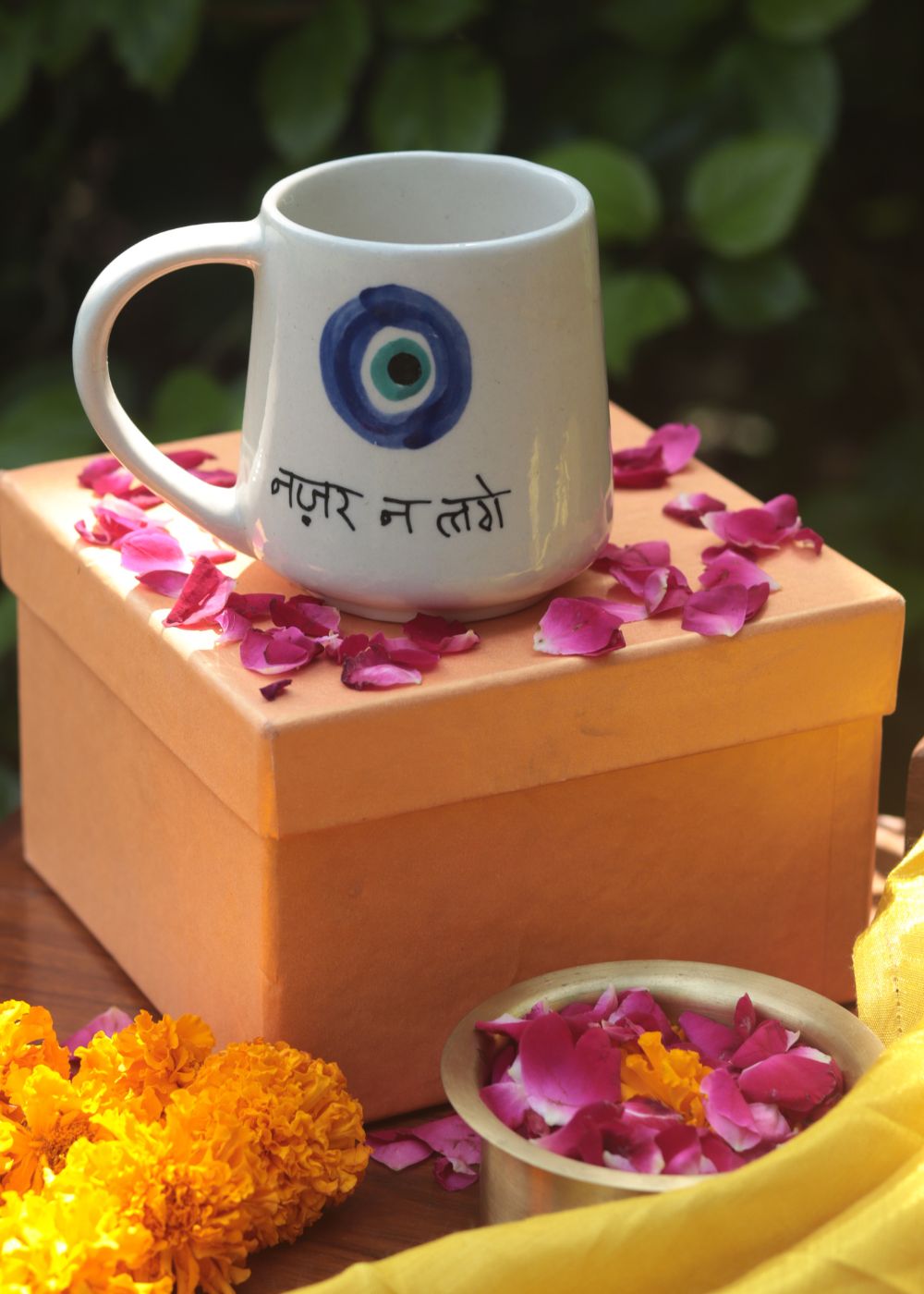 Nazar mug Diwali gift box handmade in india