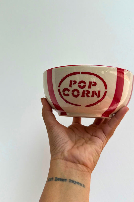 Basic Popcorn Bowl made by ceramic