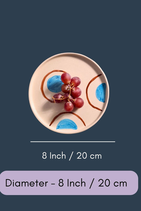 Blue & Brown Ring Platter