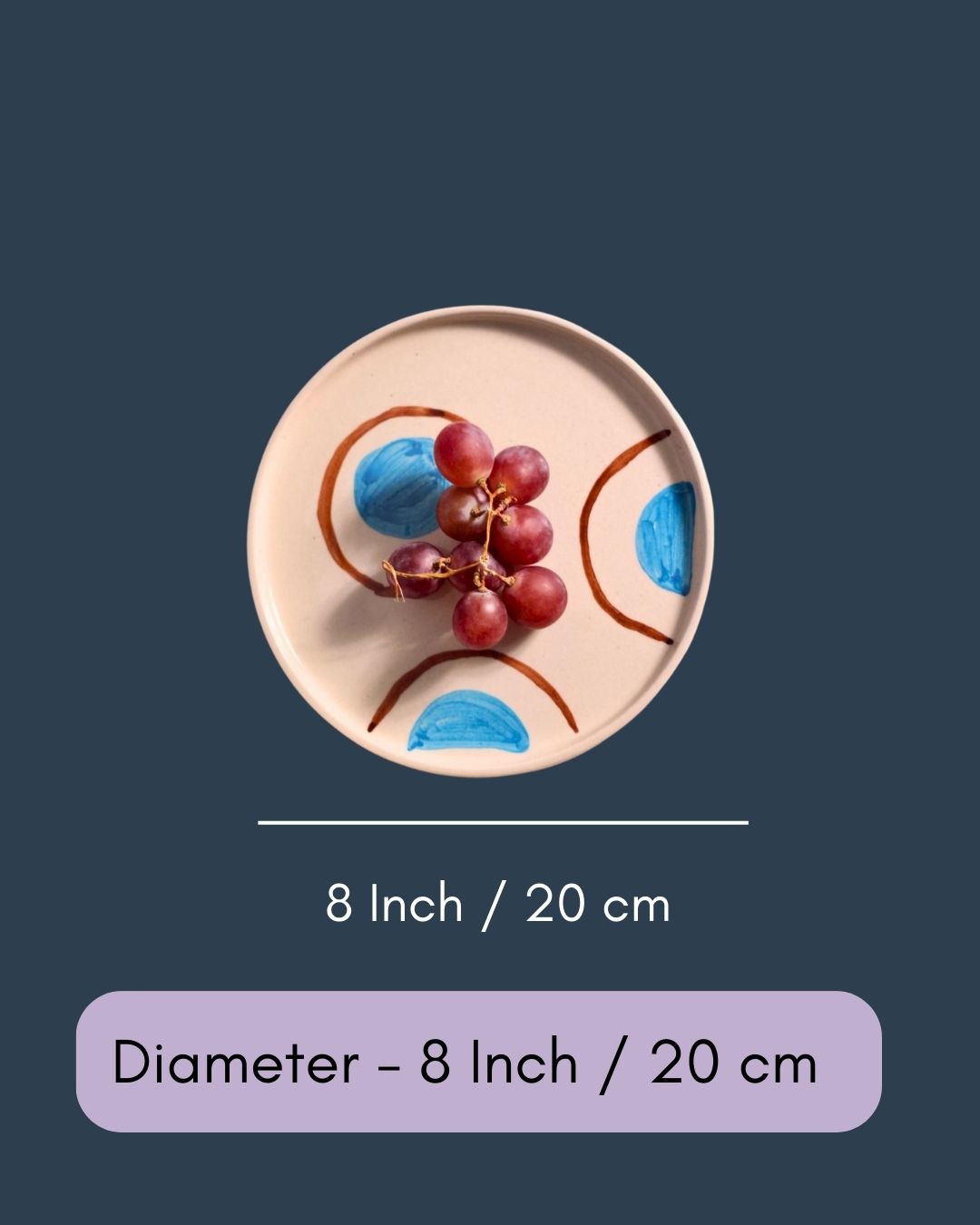 Blue & Brown Ring Platter