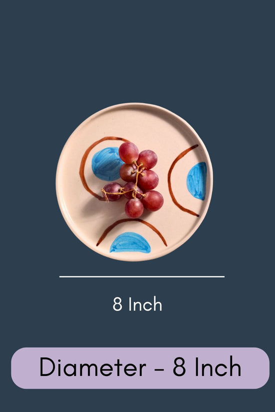 Blue & Brown Ring Platter
