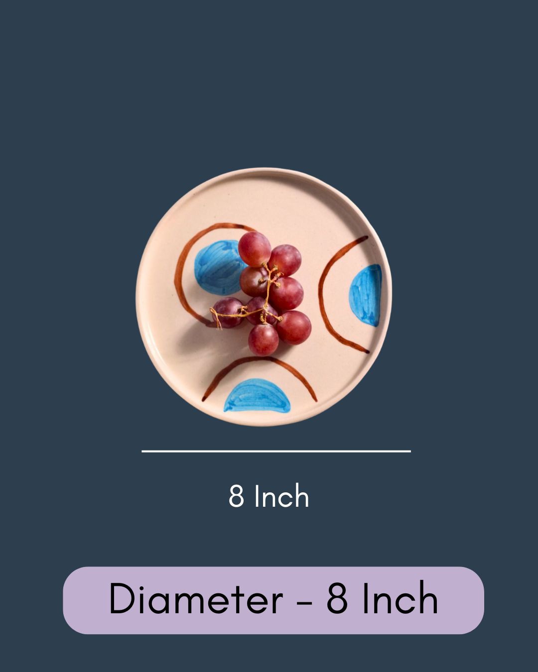Blue & Brown Ring Platter