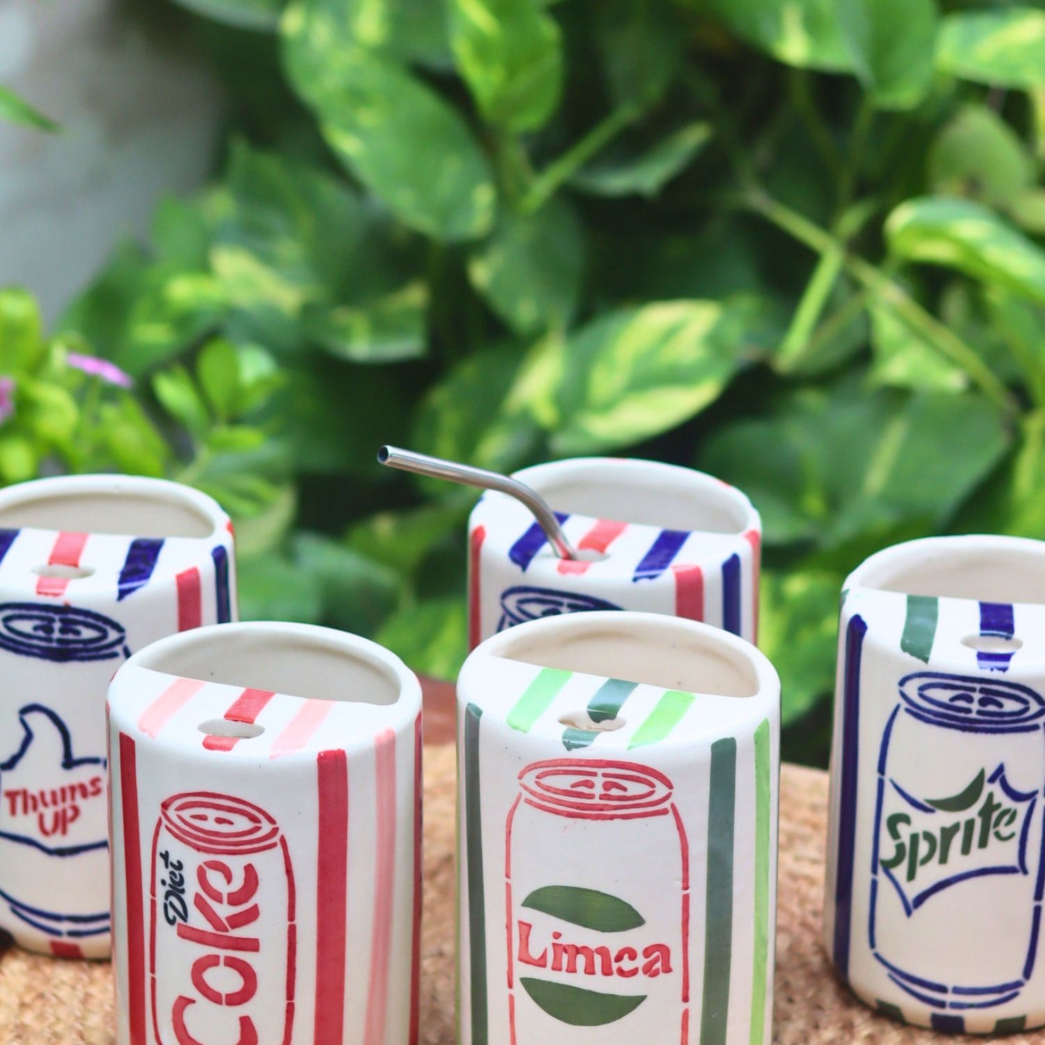 handmade Set of 5 - The Soda Tumblers Combo