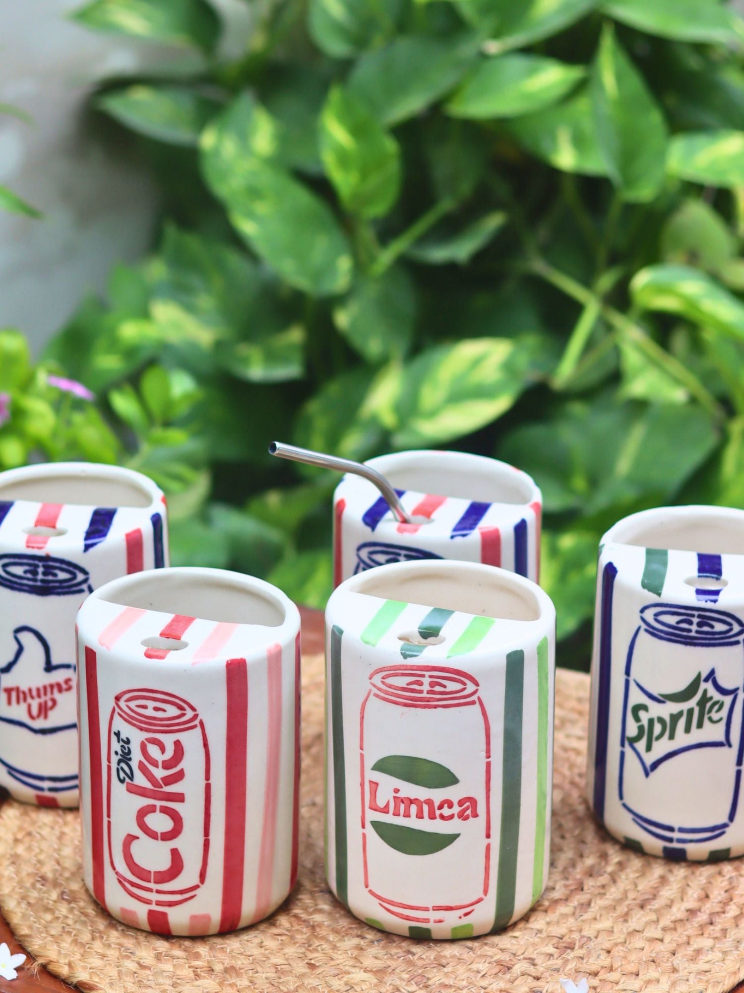 handmade Set of 5 - The Soda Tumblers Combo
