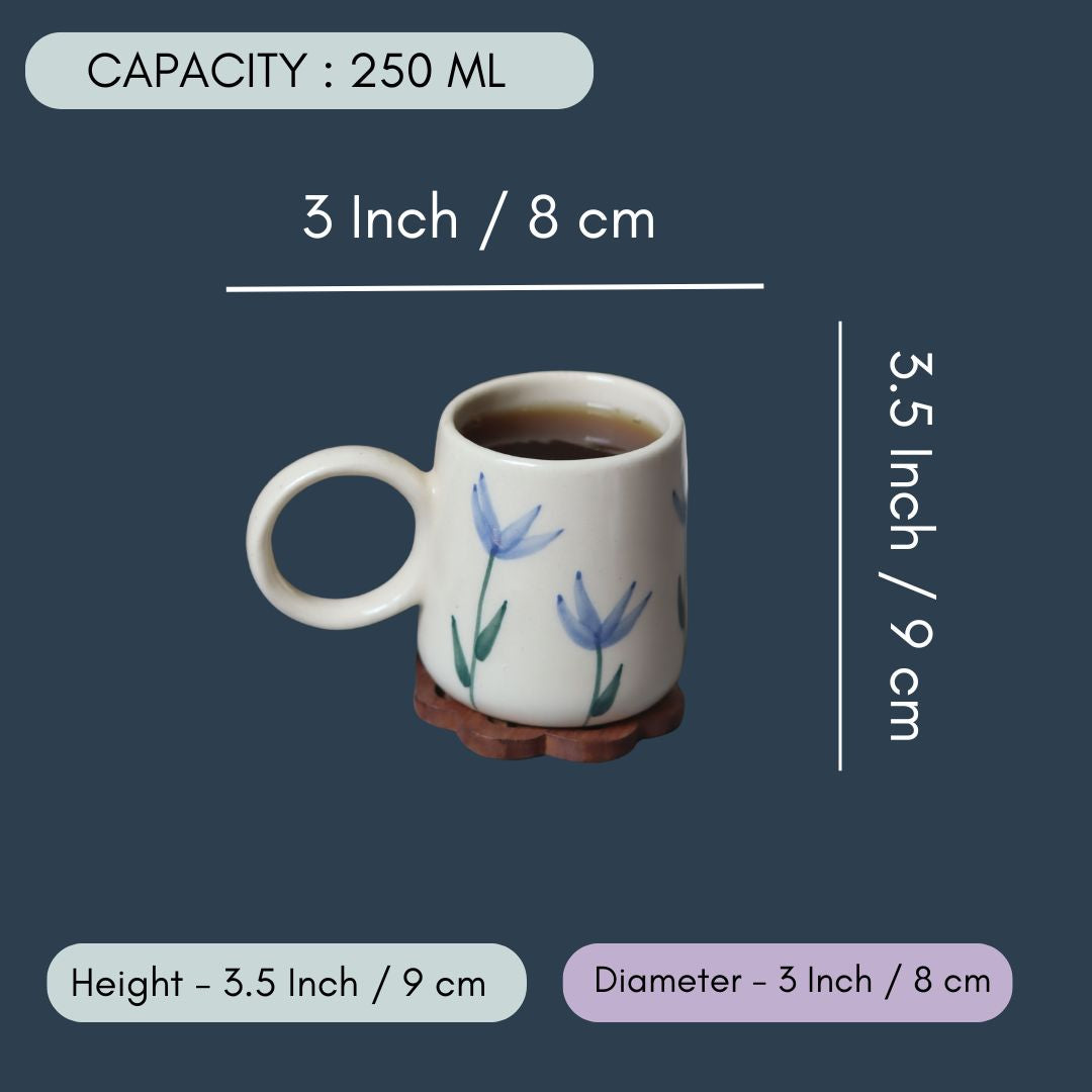 Blue Blooms Coffee Mug