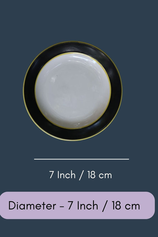 Black & White Snack Plate