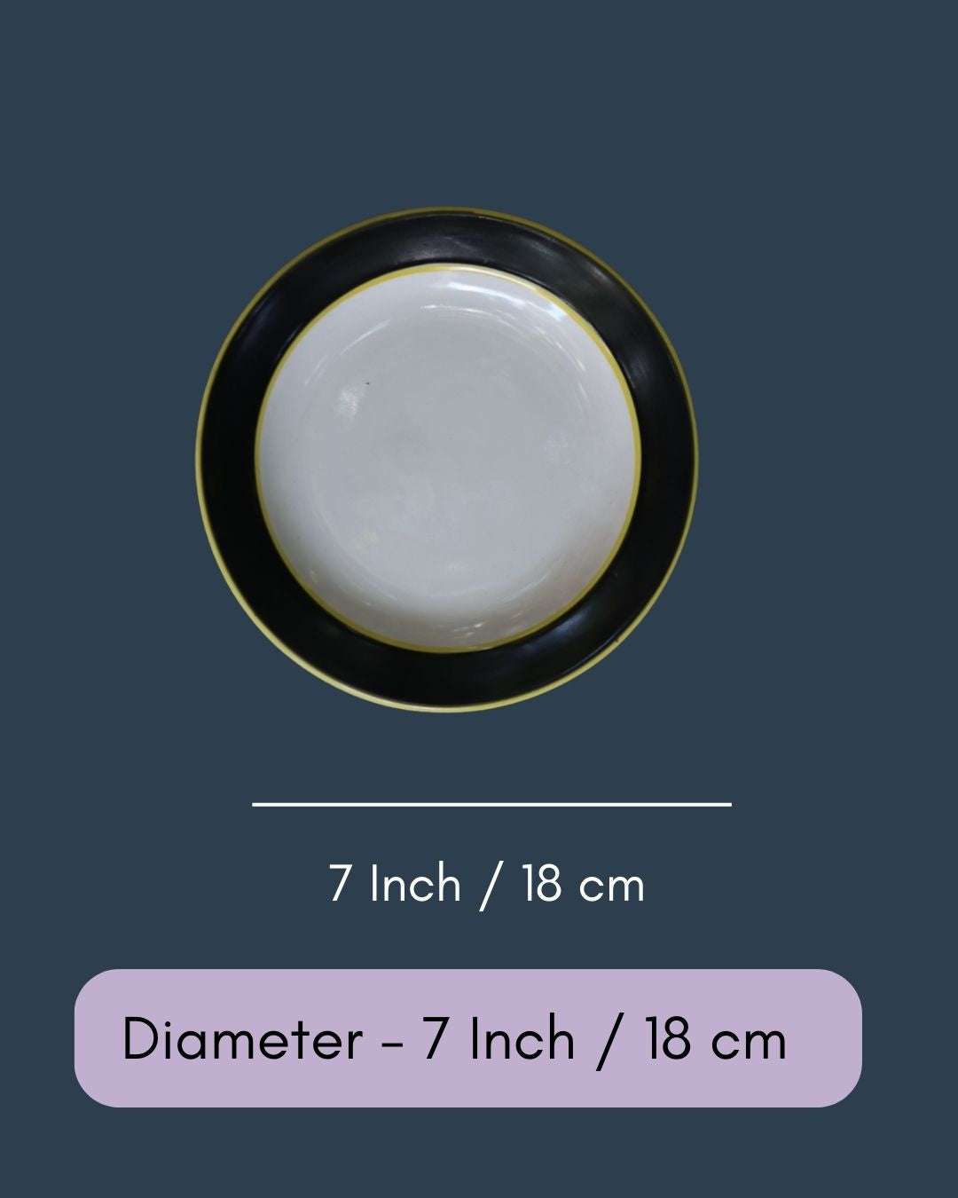 Black & White Snack Plate