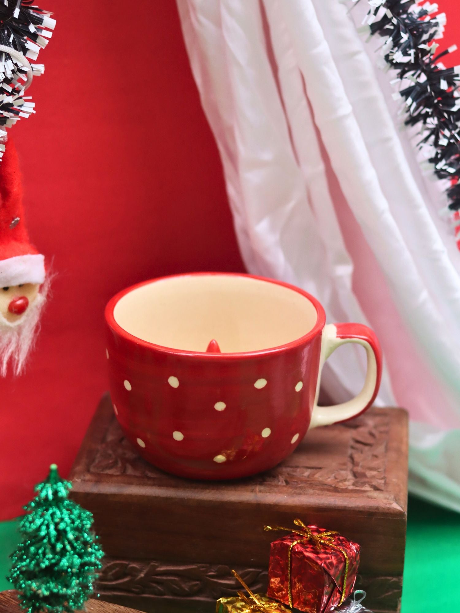 Holly Jolly Mug handmade in India