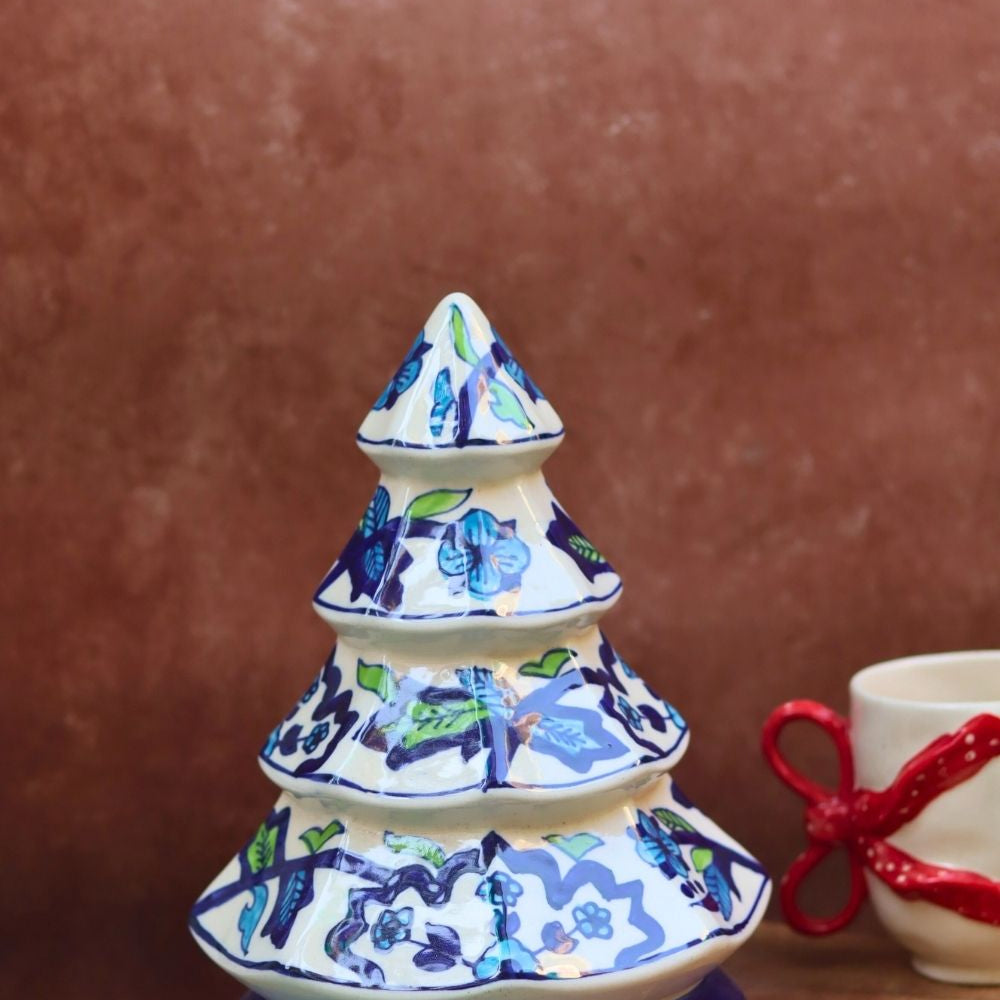 White & Blue Christmas Tree with premium quality material