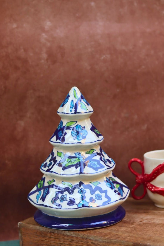 White & Blue Christmas Tree with premium quality material