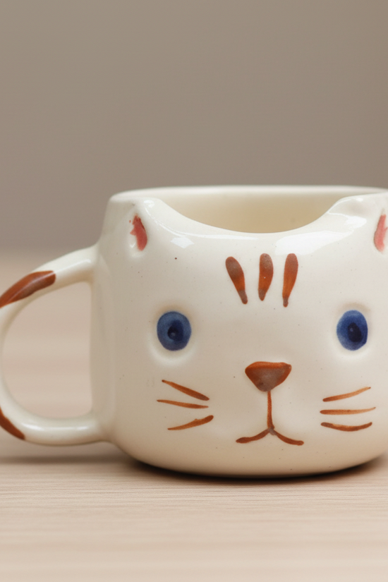 Witty Cat Mug - Brown