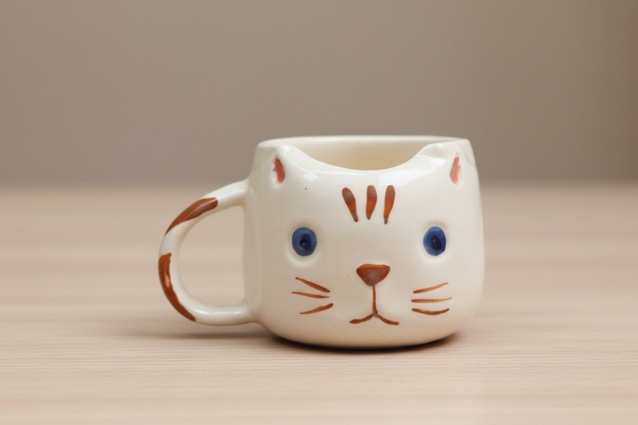 Witty Cat Mug - Brown
