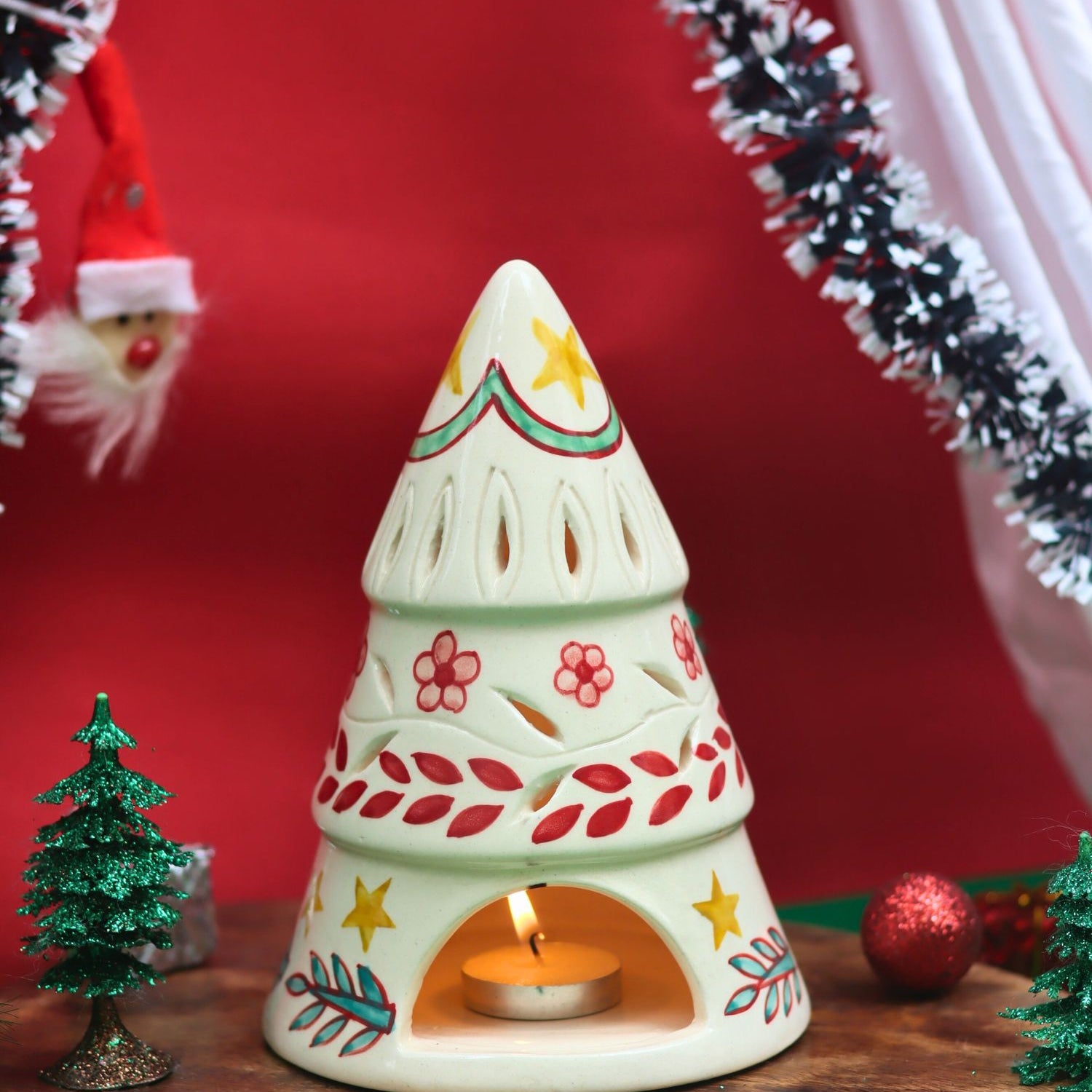 handmade Santa’s Light House for this christmas festive season