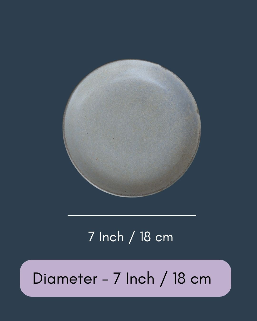 Earthy Quarter Plate