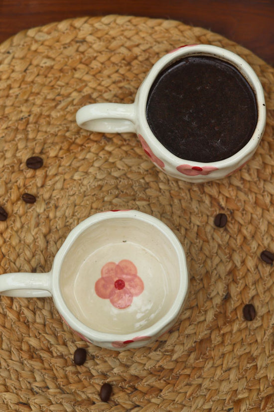 floral bliss mug handmade in india