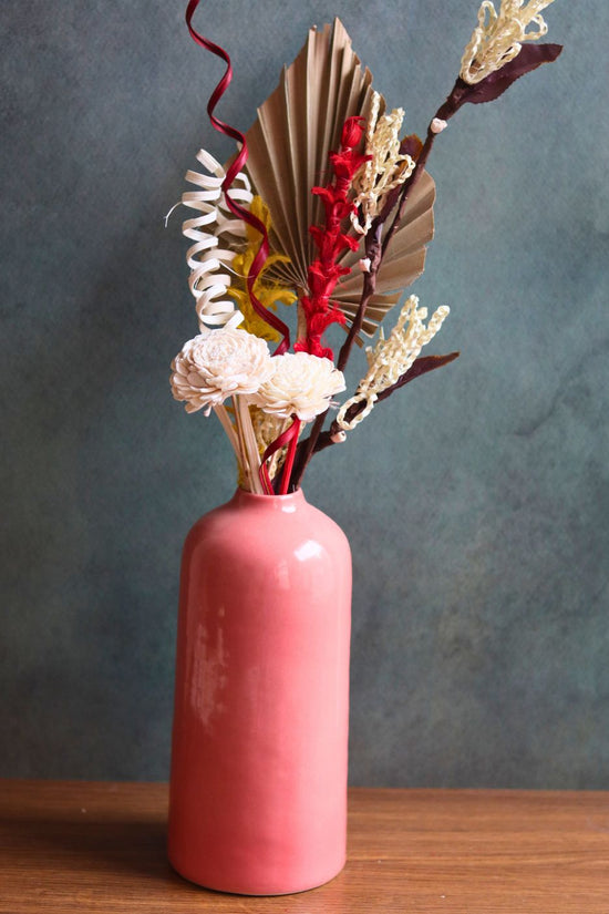 this vase with Adorable bunch handmade in india