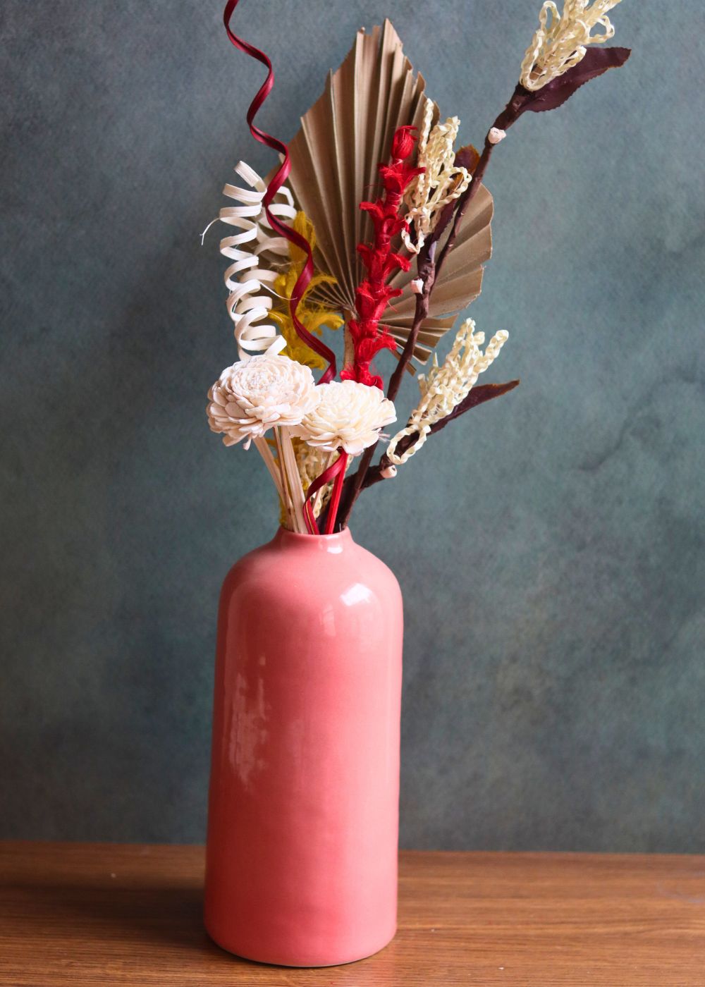 this vase with Adorable bunch handmade in india