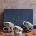 Handmade Set of 6 Black & Blue (for the price of 5) Diwali Gift Box