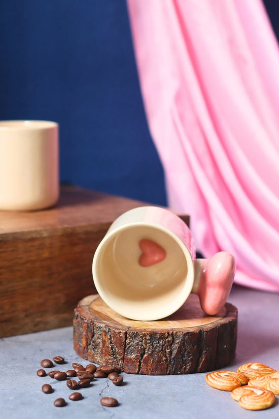 Pink Heartbeat Coffee Mug with premium quality material