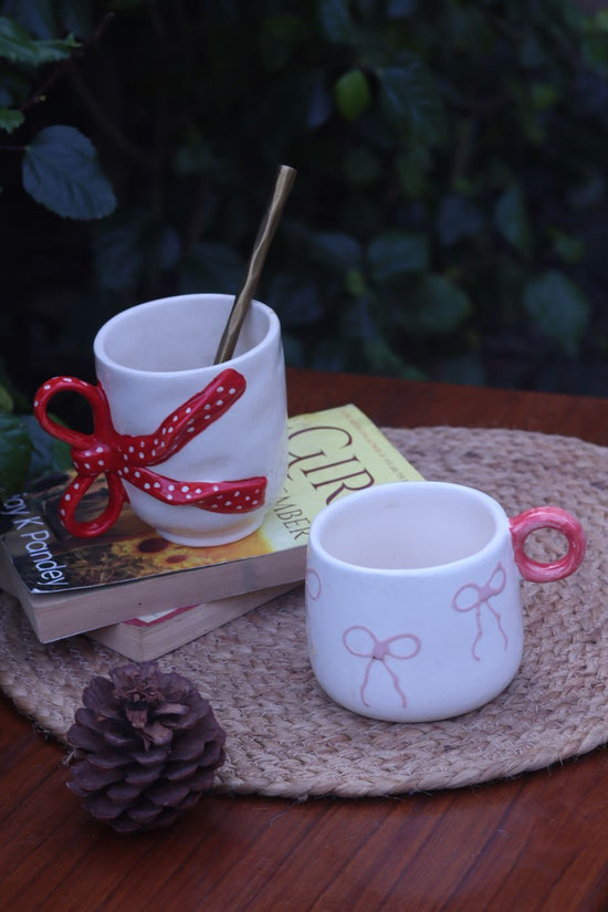 Handmade Pinteresty Bow Mug & Girlie Bow Mug