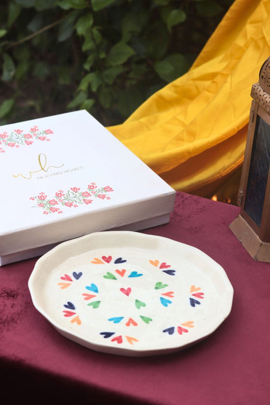 Handmade LoveisLove Plate in a Gift Box