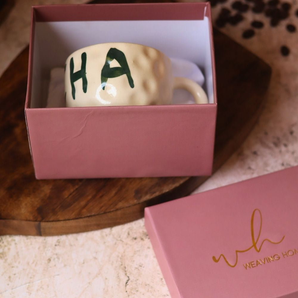 Matcha Mug in a Gift Box made by ceramic