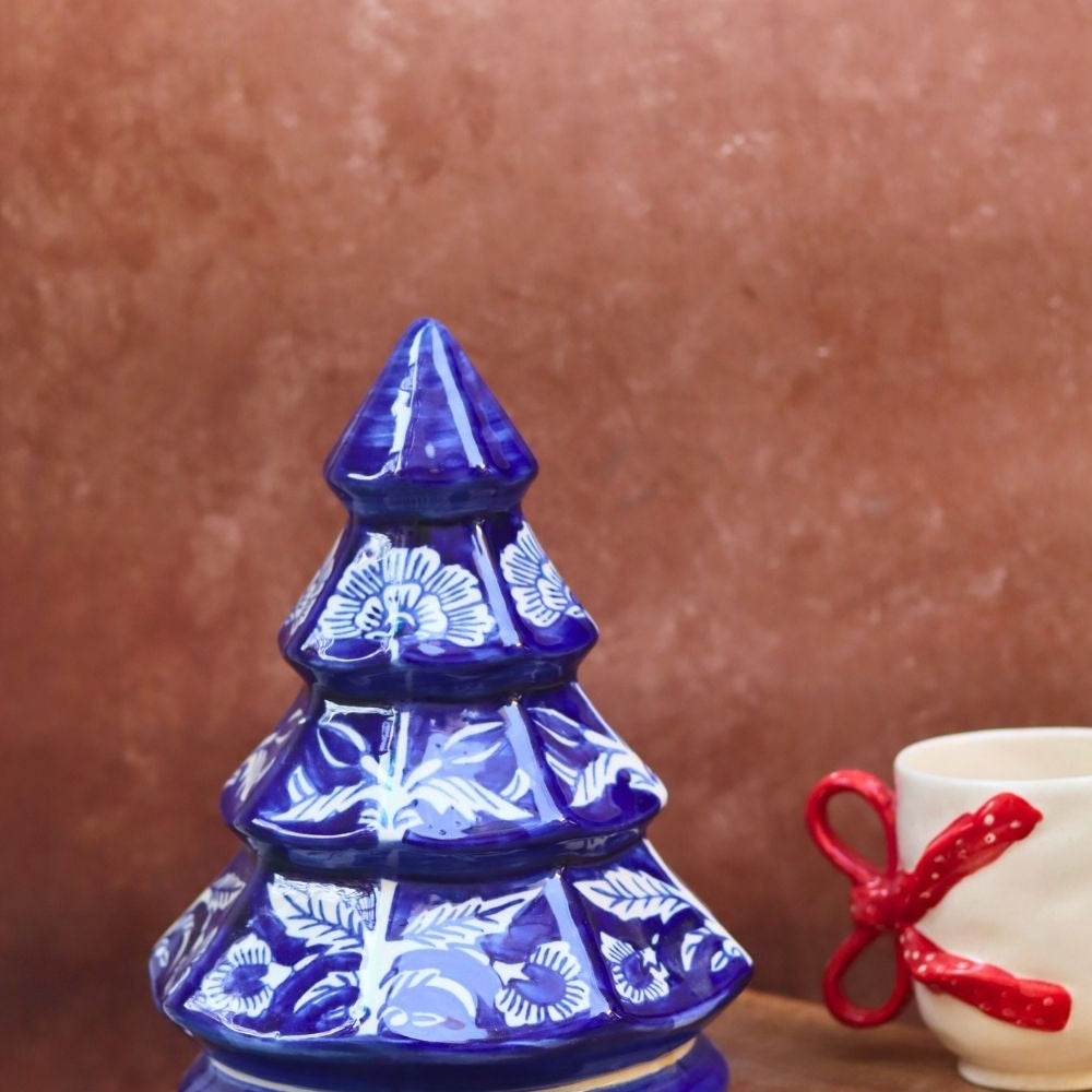 handmade Royal Blue Christmas Tree