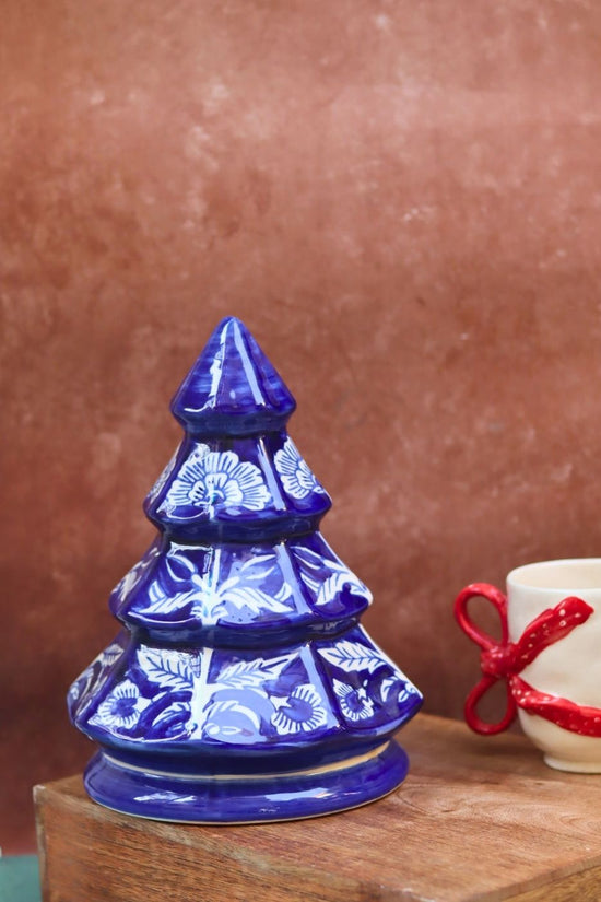 handmade Royal Blue Christmas Tree