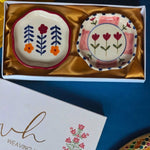 Tulip Floral Handmade Dessert Plate in a Gift Box with premium quality material