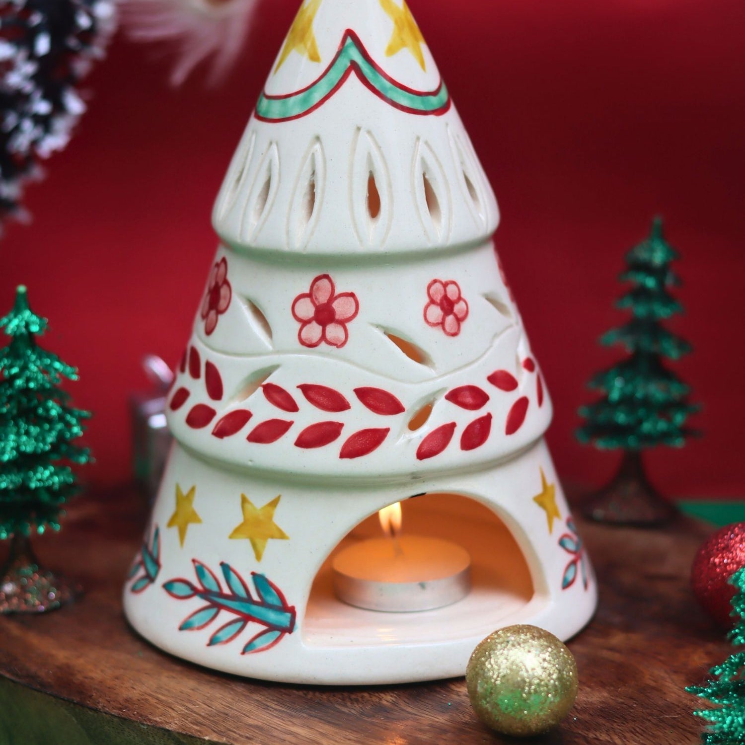 Santa’s Light House made by ceramic
