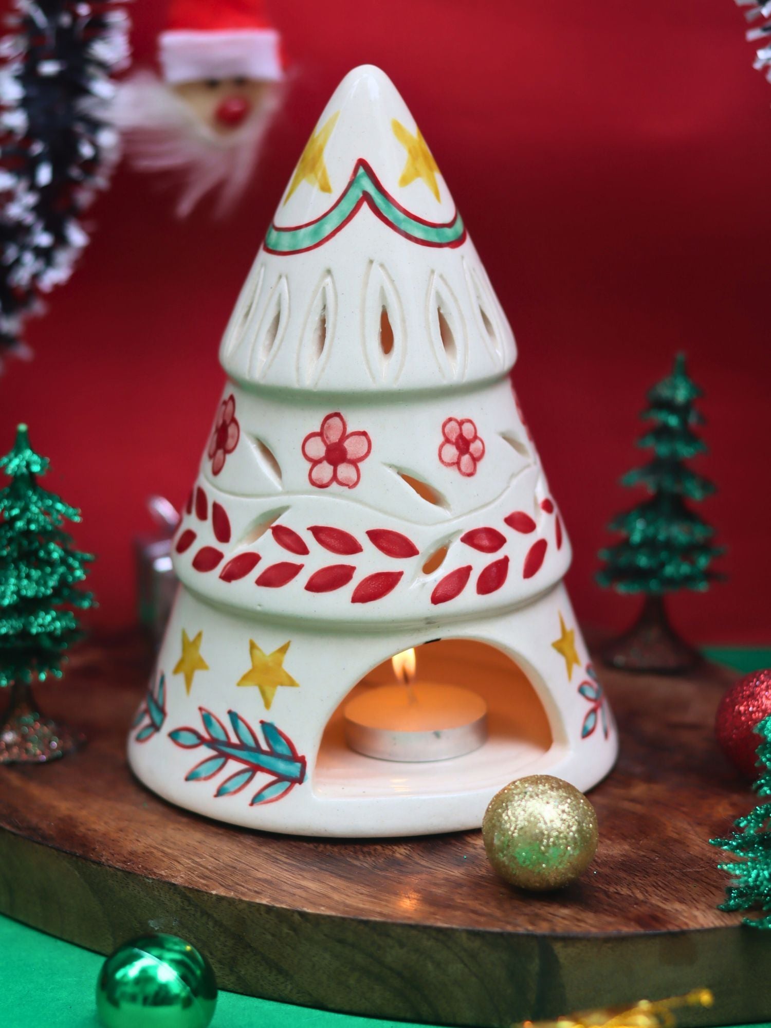 Santa’s Light House made by ceramic