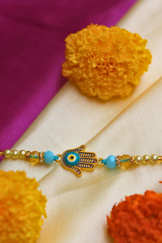 Handmade Hamsa Shield Rakhi