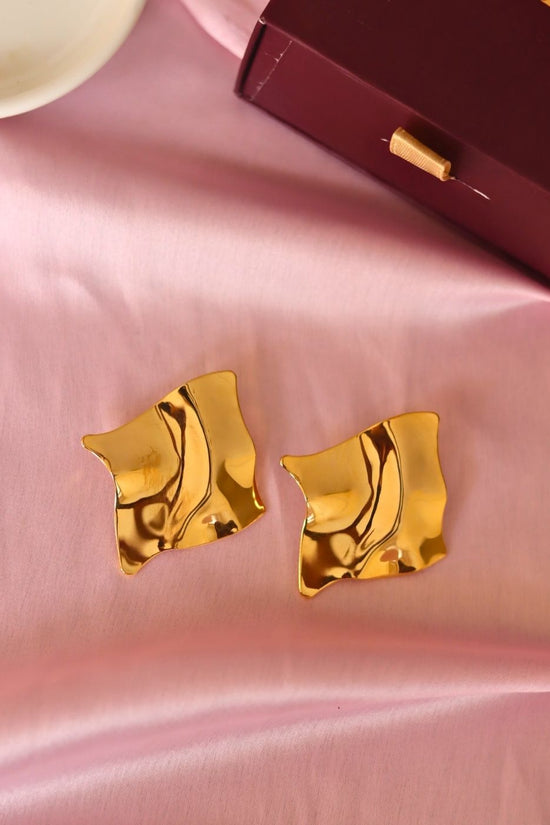 Anti tarnish Asymmetrical Aura Earrings