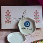 Nazar & White Handmade Dessert Plate in a Gift Box made by ceramic